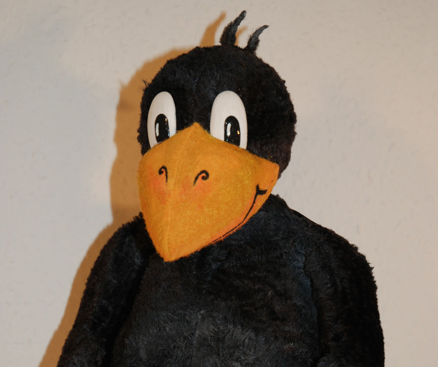 Handpuppe: Rabe Socke